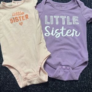 Little Sister Bodysuit Bundle | Pink 9M & Purple 70cm (3–6 Months)